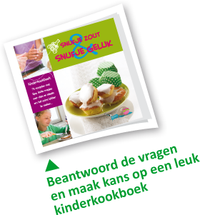 Beantwoord de vragen en maak kans op een leuk kinderkookboek